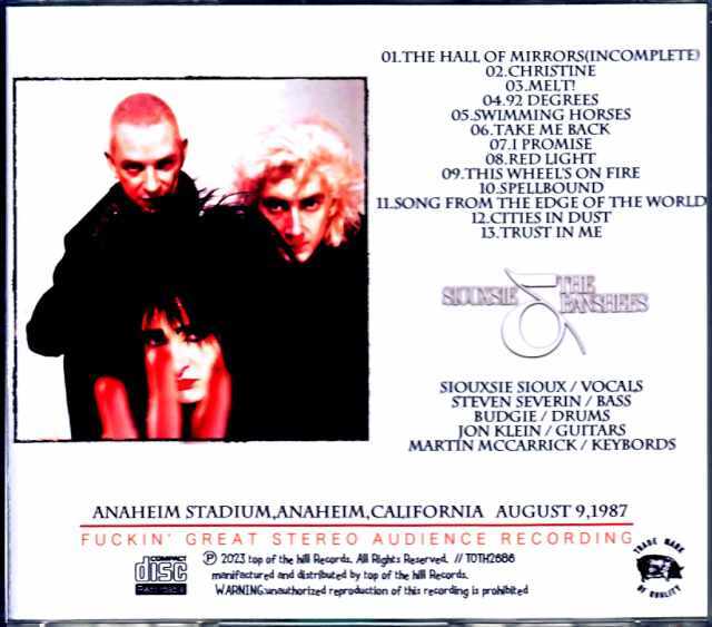Siouxsie & the Banshees スージー・アンド・ザ・バンシーズ/CA,USA