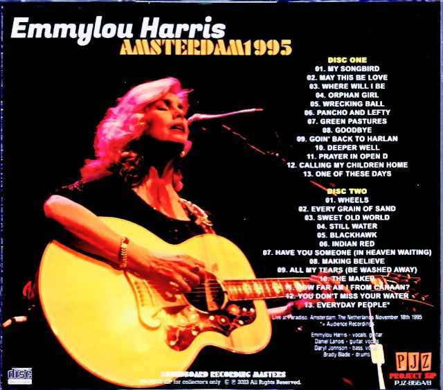 Emmylou Harris エミルー・ハリス/Netherlands 1995 Complete