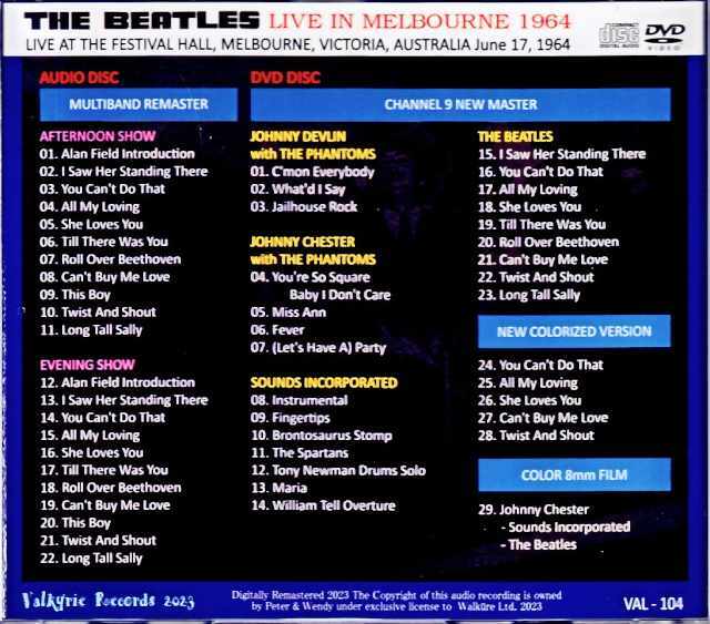 Beatles ビートルズ/Australia Tour S & V Collection 1964