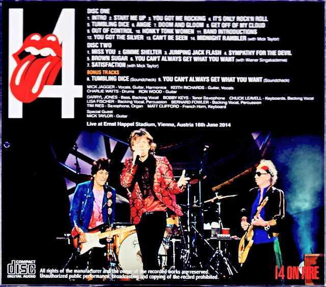 Rolling Stones ローリング・ストーンズ/Austria 2014 Complete & more