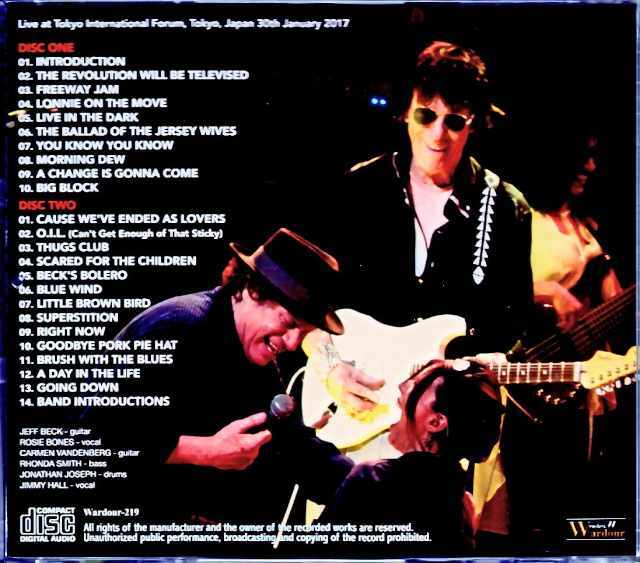 Jeff Beck ジェフ・ベック/Tokyo,Japan 1.30.2017 Complete