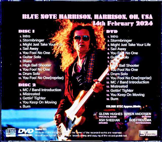 Glenn Hughes グレン・ヒューズ/OH,USA 2024 Complete 3Matrix
