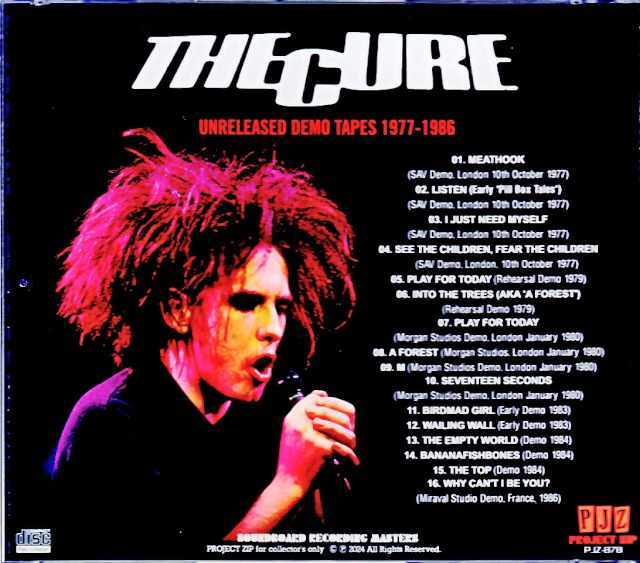 Cure キュアー/Unreleased Demo Tapes 1977-1986