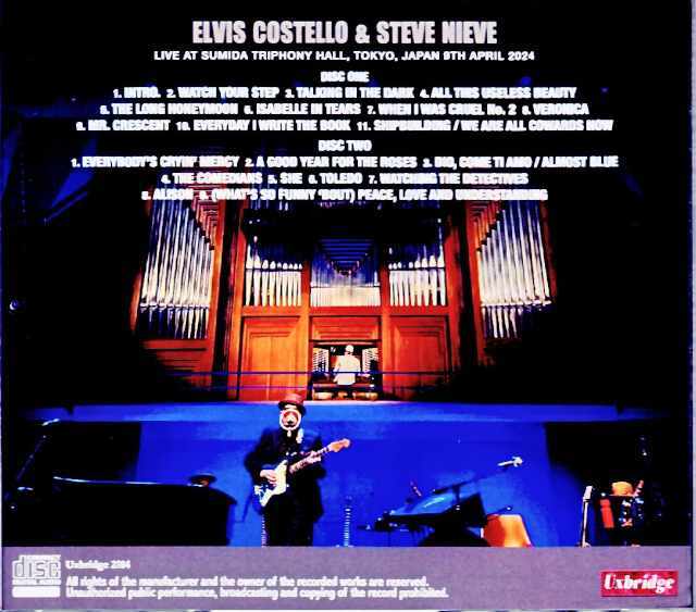 Elvis Costello Steve Nieve エルヴィス・コステロ/Tokyo,Japan 4.9  