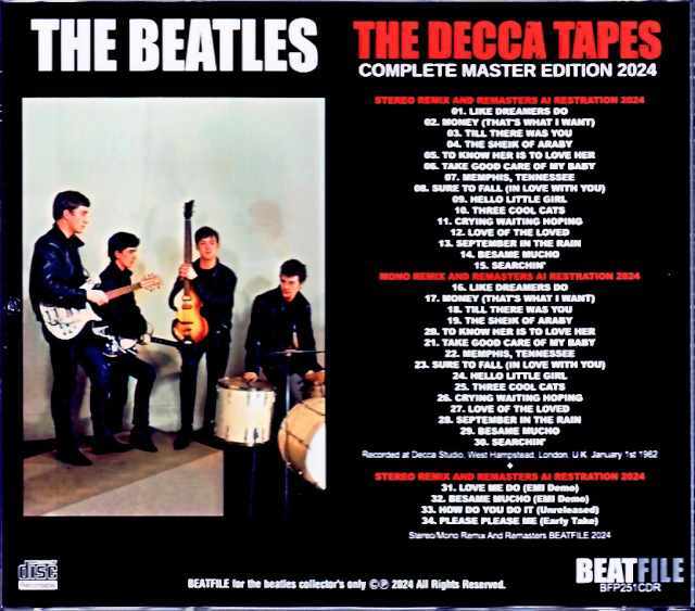ビートルズACETATE AND DEMOS MASTER COLLECTION BEATLES / ACETATE AND DEMOS MASTER COLLECTION 1968-1969