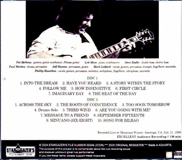 CD パット・メセニー・グループ, ライル・メイズ, マーク・イーガン; ダン・ゴットフリーブ アメリカン・ガレージ  /00110 CD パット・メセニー・グループ, ライル・メイズ, マーク