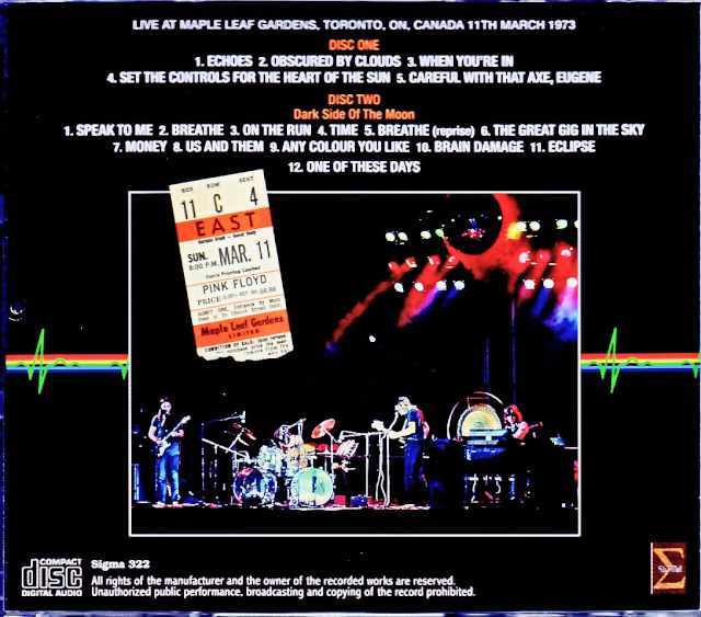 Pink Floyd ピンク・フロイド/Canada 1973 Upgrade