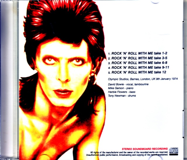 David Bowie デヴィッド・ボウイ/Rock 'n' Roll With Me Session