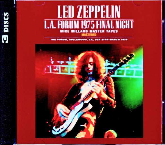 レッド　ノート Led Zeppelin レッド・ツェッペリン/NC,USA 1975 Upgrade
