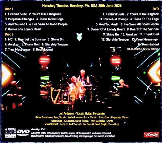 Yes Epics & Classics Jon Anderson and the Band Geeks イエス ジョン