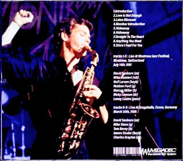 David Sanborn Mike Stern,Marcus Miller,Robben Ford