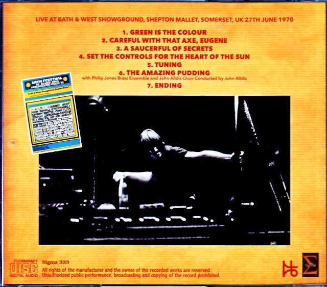 Pink Floyd ピンク・フロイド/England,UK 6.27.1970 Upgrade