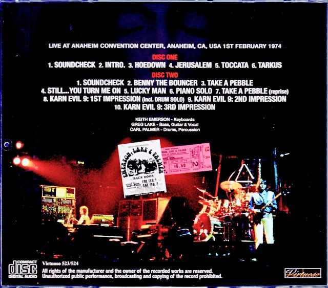 Emerson,Lake & Palmer エマーソン・レイク・アンド・パーマー