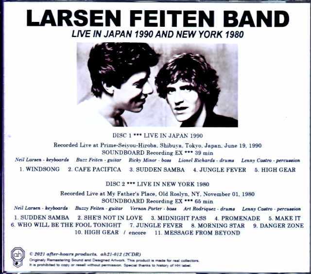 Larsen Feiten Band ラーセン・フェイトン・バンド/Tokyo,Japan 1990