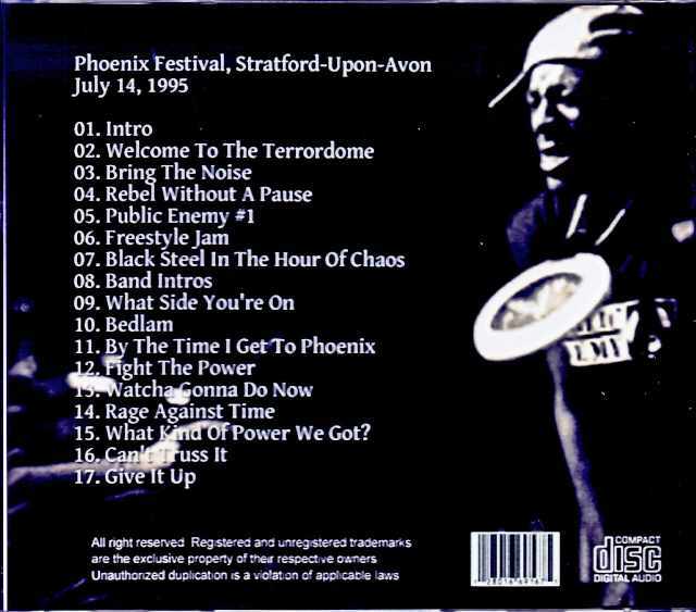 Public Enemy パブリック・エナミー/England,UK 1995 Complete