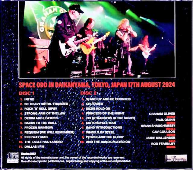 Graham Oliver Paul Quinn ex. Saxon サクソン/Tokyo,Japan 2024