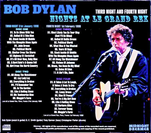 Bob Dylan ボブ・ディラン/France 1990 2Days Complete Vol.2