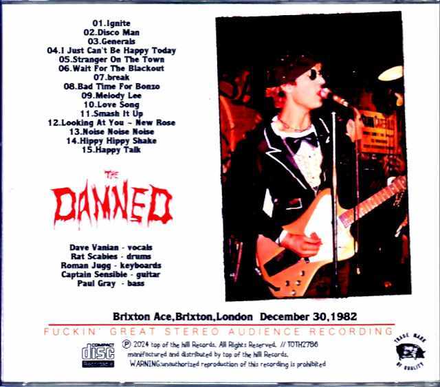 Damned ダムド/London,UK 1982