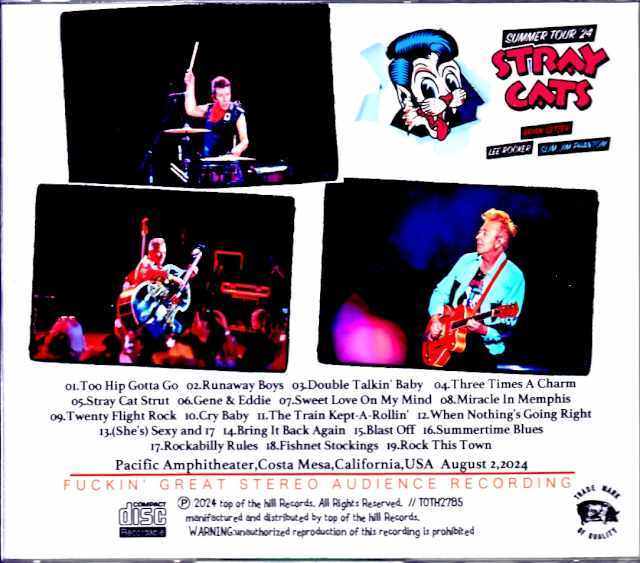 Stray Cats ストレイ・キャッツ/CA,USA 2024 Complete