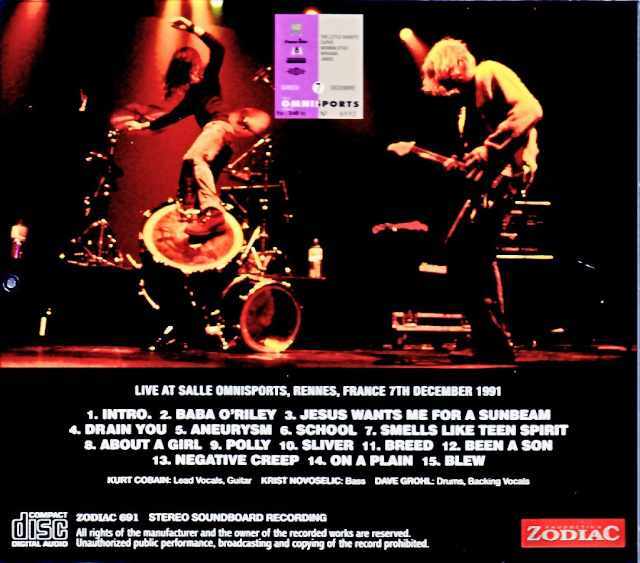 ニルヴァーナ1991NIRVANA Brain Drain1CD+DVD-R Nirvana ニルヴァーナ/France 1991 Complete Upgrade