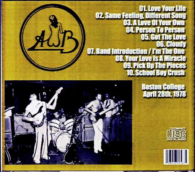 Average White Band アヴェレージ・ホワイト・バンド/MA,USA 1978