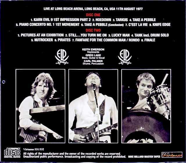 Emerson,Lake and Palmer エマーソン・レイク・アンド・パーマー/CA