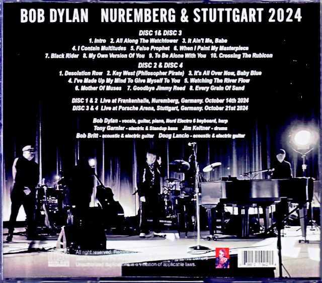 Bob Dylan ボブ・ディラン/Germany 2024 2Days Complete