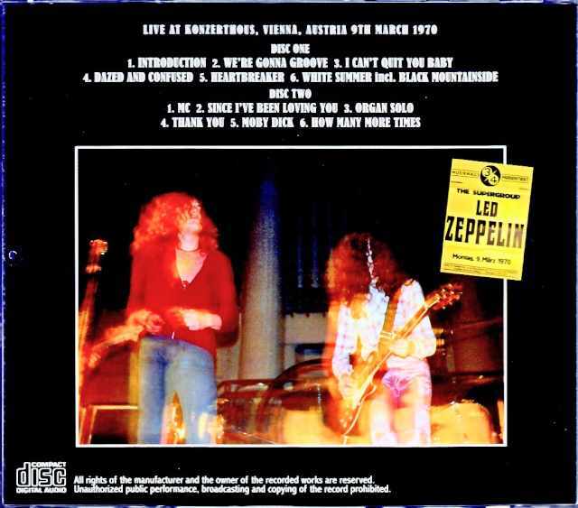 Led Zeppelin レッド・ツェッペリン/Austria 1970 Complete Upgrade