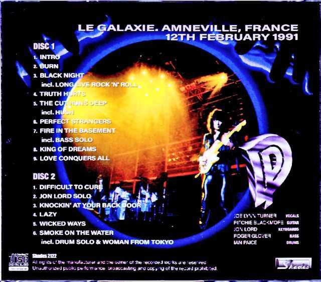Deep Purple ディープ・パープル/France 2.12.1991 Complete