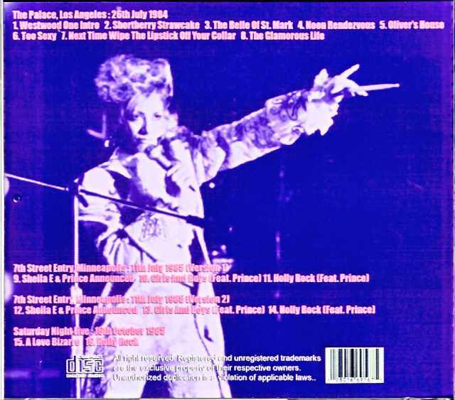 Sheila E. シーラ・E/Early Live Compilation 1984-1985