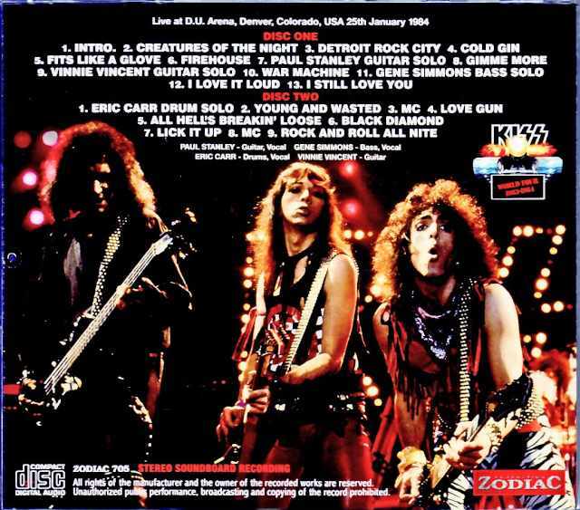 Kiss キッス/CO,USA 1984 Complete Soundboard Edition
