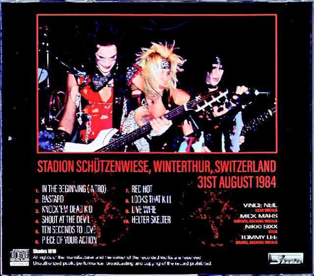 Motley Crue モトリー・クルー/Switzerland 1984