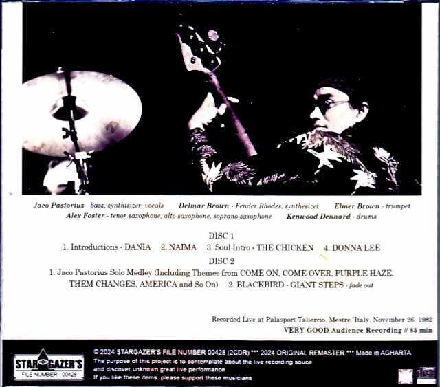 Jaco Pastorius Word of Mouth Band ジャコ・パストリアス/Italy 1982