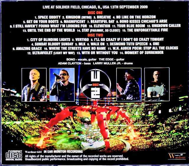 U2 ユーツー/IL,USA 9.13.2009 Complete IEM Recording Edition