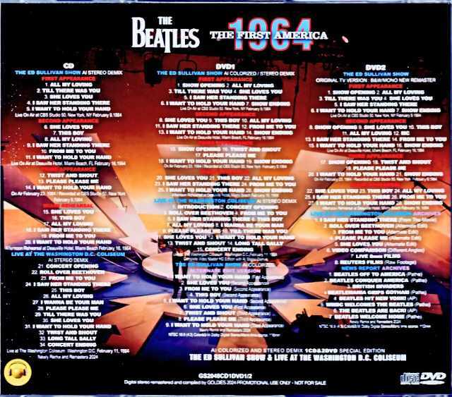 Beatles ビートルズ/アメリカ初上陸 First America AI Colorized and