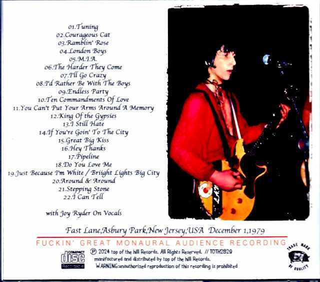 Gang War Johnny Thunders,Wayne Krame ギャング・ウォー