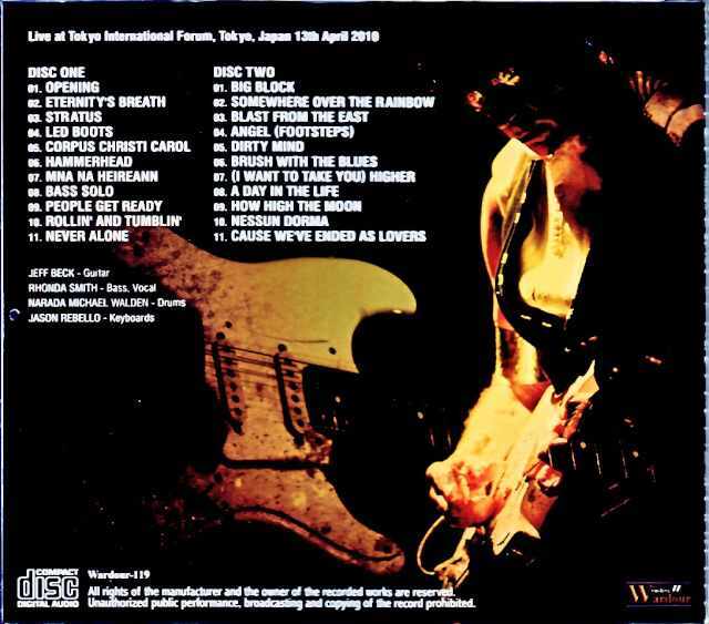 Jeff Beck ジェフ・ベック/Tokyo,Japan 4.13.2010