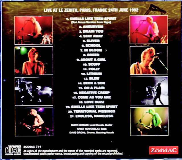 Nirvana ニルヴァーナ/France 1992 Complete Upgrade