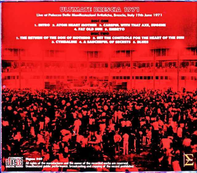 Pink Floyd ピンク・フロイド/Italy 06.19.1971 Upgrade