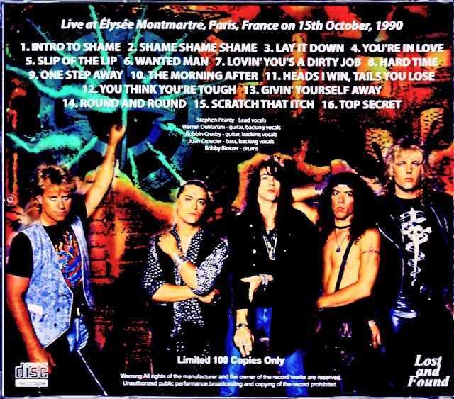 Ratt ラット/France 1990 Complete
