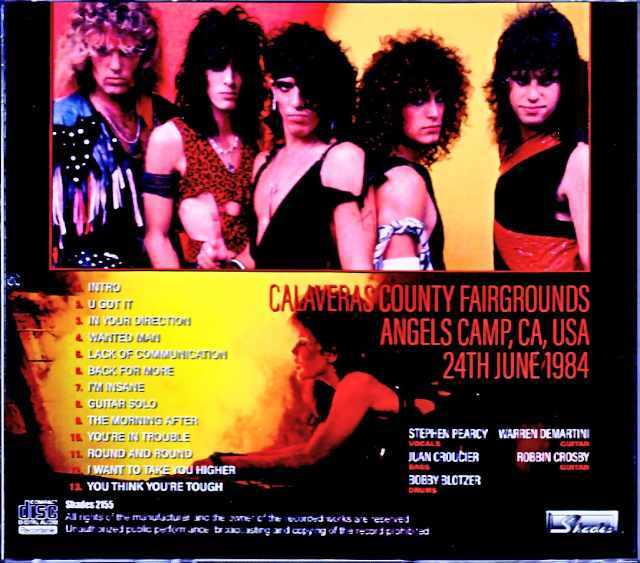 Ratt ラット/CA,USA 06.24.1984