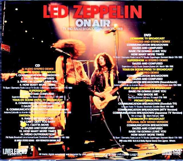 Led Zeppelin レッド・ツェッペリン/TV and Radio Broadcasting Europe