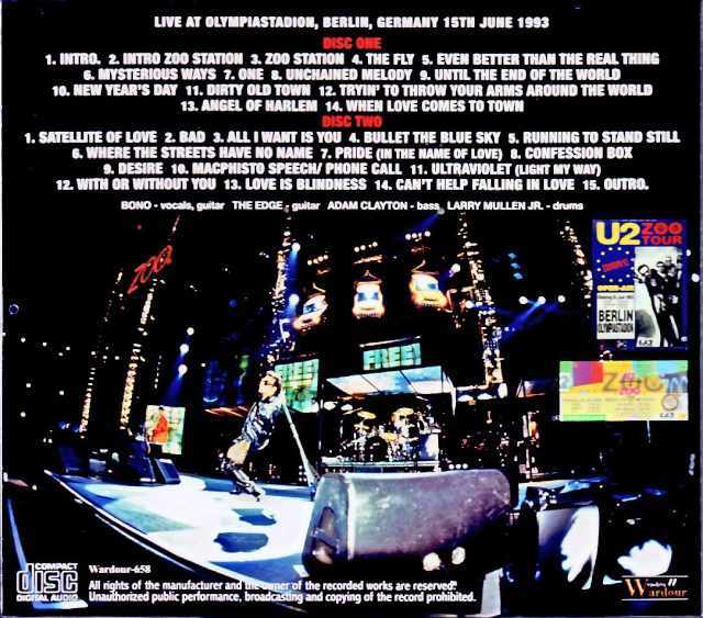 U2 ユーツー/Germany 1993 Complete