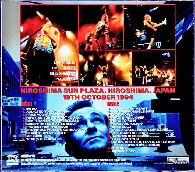 Mr.Big ミスター・ビッグ/Hiroshima,Japan 1994 Complete