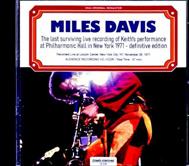 Miles Davis Keith Jarrett マイルス・デイビス キース・ジャレット/NY