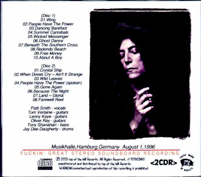 Patti Smith パティ・スミス/Germany 1996