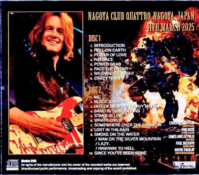Impellitteri インペリテリ/Aichi,Japan 2025 Complete