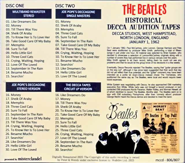 アート・デザイン・音楽 Liverpool, Hamburg, and the Decca Tapes Liverpool, Hamburg, and the Decca Tapes アート・デザイン・音楽