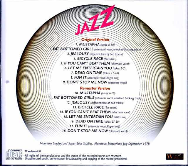 Queen クィーン/Jazz Sessions Switzerland 1978