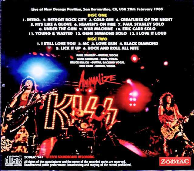 Kiss キッス/CA,USA 5.31.1974 LP Edition Upgrade